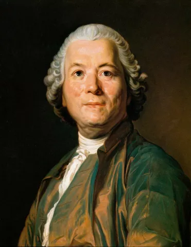 Portrait of Christoph Willibald Gluck (1714-1787), German composer. Painting by Anton Hansman (19th century)