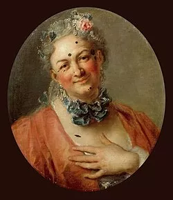 Pierre Jélyotte dans le rôle de la nymphe Platée (1745), Charles Antoine Coypel, Musée du Louvre.